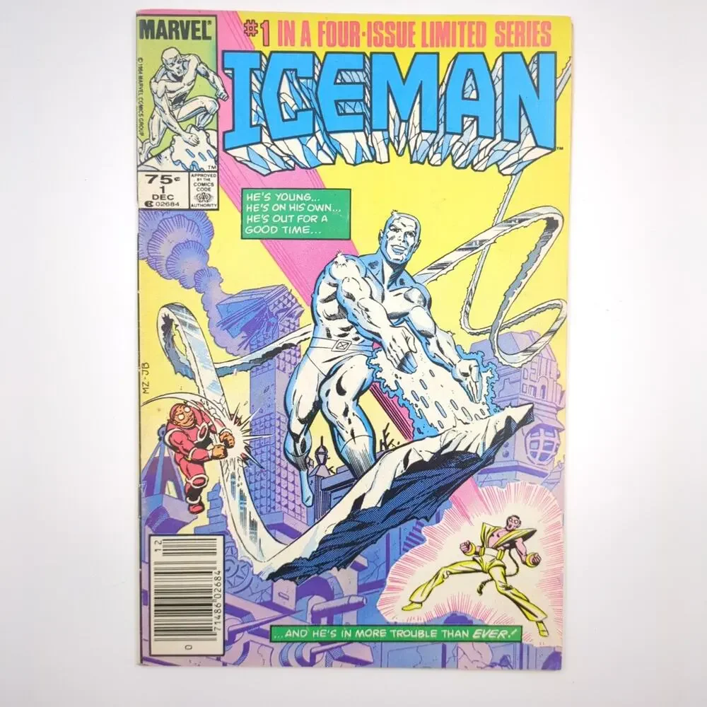 Iceman Comic Lot of 3 Issues #1-3 Marvel Copper Age Newsstand Direct X-Men 1984